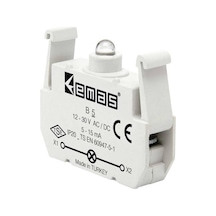 Emas B5 ,beyaz-24vac/dc Buton Lamba