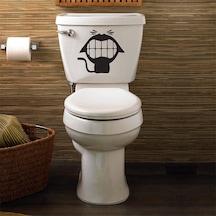 Wc Klozet için Kedi Sticker Yapıştırma Model1