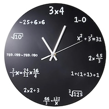 Matematik Temalı Duvar Saati Matematik Konseptli Duvar Saati Mode