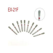 10 Adet Diş Elmas Uç Matkap Dia-burs Parlatma Yumuşatma Beyazlatma Ürünü Yüksek Hızlı El Aleti Orta Fg 1.6m Ex-21f