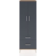Hyperion Dolap 4 Raflı 2 Çekmeceli 2 Kapaklı 60x44x182 Çam-an... Çam