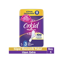 Orkid Platinum Uzun Ekstra Süper Ekonomik Paket 16 Adet