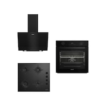 Arçelik AFC330 S - Ocd 601 ES - ADE605S Black Star Siyah Ankastre Set