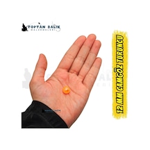 İthal Camgöz Turuncu Sazan Balık Boncuğu 12 Mm İç Çap: 4.3 Mm