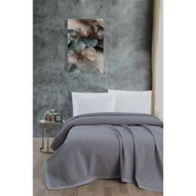 Mulberry Klimalı Pike %100 Pamuk Petekli Pike  Dörtmevsim Pike Tek Kişilik 170 x 240 Gri