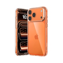 İphone 17 Pro Max/18 Pro Max İle Uyumlu Crystal Ultra Şeffaf Silikon Kılıf Arkası Sert Polikarbonat Kenarları Yumuşak Tpu Darbe Emici İç Hava Yastığı Destekli Kapak 17 Pro Max/18 Pro Max
