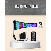 Rgb Kayar Yazılı Led Reklam Ekranı Usb Bağlantılı Esnek Tasarım - Sarı