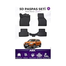 Seat Ateca 2016+ Araca Özel Havuzlu "karbon" Paspas Takımı