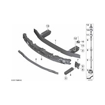 Bmw F 2007 Ön Tampon Braketi 5 Kapı Sol 2010- Oem No: 51647247665
