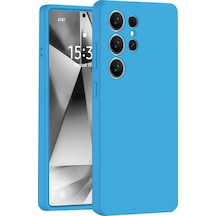 Newface - 13 - Samsung Galaxy Uyumlu S25 Ultra Kılıf Nano İçi Kadife Silikon - Csmo-tex - - Mavi
