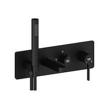 Gpd Kombine Ankastre Banyo Bataryası 3 Yönlü Siyah Mka165-S Siyah