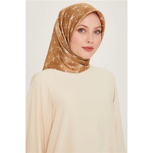 Armine Dj Saf İpek Eşarp 9207d S 05 Kahverengi