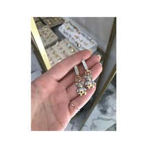 Vip Taşlı Ayıcık Küpe Altın
