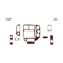 Hyundai H 100 Torpido Kaplama 2004 10 Parça Maun