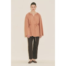 Manuka Dokulu Dökümlü Tunik Turuncu Ss26tnk00001-15 Turuncu