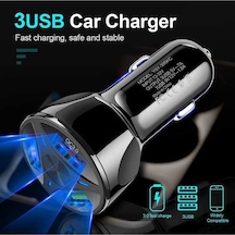 Createtech Yüksek Ysy-395kc Usb Telefonu Tablet Şarj Şarj Qc3.0 Güçlü Evrensel Cihazı Cihazı Cep Beyaz Araç Araç 35w 3 / Ec