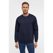 Süvari Lacivert Regular Düz Bisiklet Yaka Sweatshirt Sw2013700024-m09 Lacivert