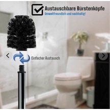 Paslanmaz Metal Wc Klozet Tuvalet Fırçası 33x8x7 1 Adet