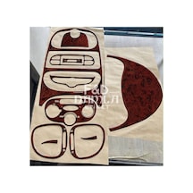 Peugeot 206 Torpido Konsol Trim Göğüs Maun Kaplama Maun Renk Seti