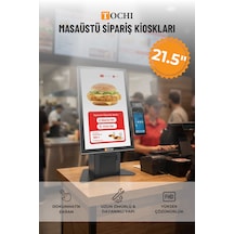 21,5 Inç Masaüstü Ödeme Kiosku Android Fhd Dokunmatik Ekran Yazıcılı