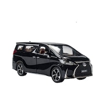 Jzcat Simülasyon 1:24 Lexus Lm300h İş Aracı Model Simülasyon Alaşım Araba Modeli Süsleme - Siyah