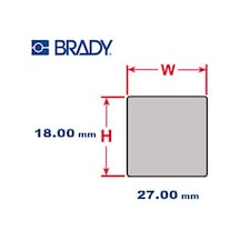 Brady Ptlep-04-7593-Sv Kazınmış Plaka Dğ Etiketi M611.Bmp61.Bmp71