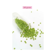 Dökme Cam Kum Boncuk 8/0 3 Mm - 60 Gram - Ihlamur Yeşili - Bnc205 Diğer