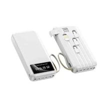 4 Çıkışlı 20.000 Mah Powerbank Taşınabilir Çoklu Giriş Beyaz