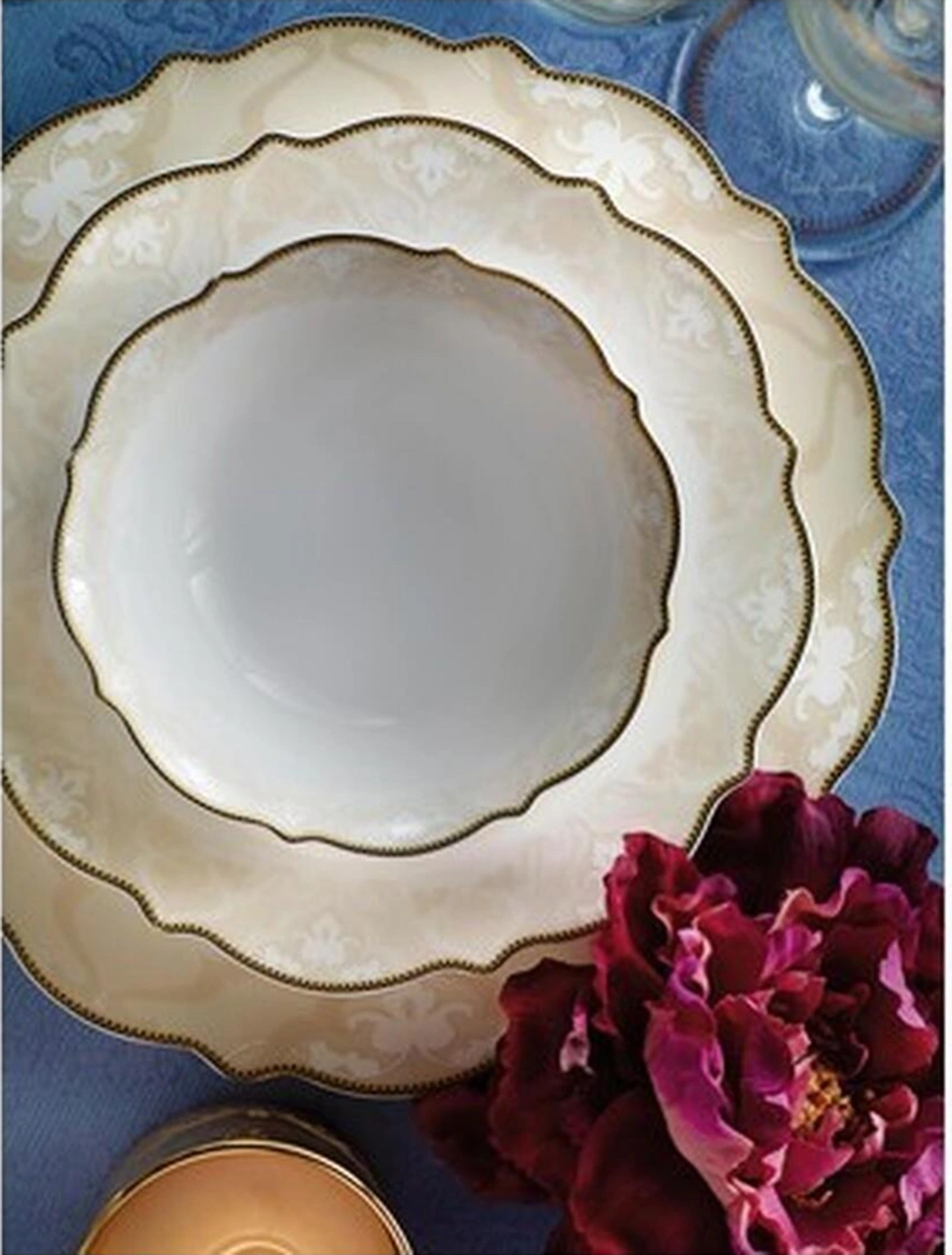 Pierre Cardin Pierre Cardin Grace 12 Kişilik Yemek Takımı 12 Kısılık Süt Beyazı