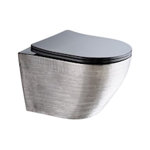 Paluci  Twist Black Silver Kanalsız Asma Klozet