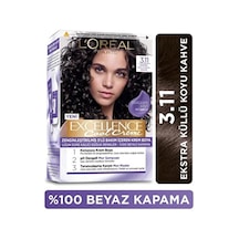 Excellence Cool Creme Saç Boyası - 3.11 Ekstra Küllü Koyu Kahve