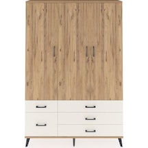 Arges Dolap 5 Raflı 5 Çekmeceli Tek Askılı 132x30x195 Çam-çam... Çam Arges Dolap 5 Raflı 5 Çekmeceli Tek Askılı 132x30x195 Çam-çam... Çam