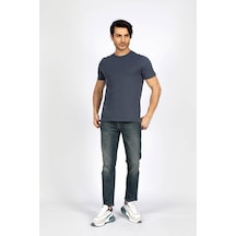 Lee Cooper Marelo Erkek O Yaka T-shırt İndigo-17923-indigo İndigo