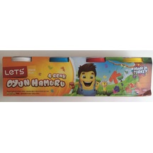 Oyun Hamuru 4 Renk Let's Marka Canlı Renkler 600 G