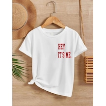 Barlashive Çocuk Unisex Baskılı T-shirt - Beyaz Çok Renkli