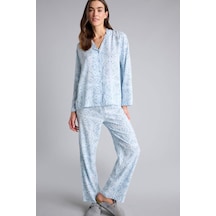Defacto Desenli Pijama Takımı Üst Alt F9824AX26SP