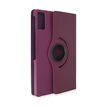 Xiaomi Redmi Pad Se Uyumlu Kılıf 360 Tablet Deri Kılıf - Mürdüm Diğer