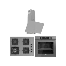 Ferre Fryart SC Serisi Wok'lu Gri 3'lü  XE63CPR-SC408-D088 Ankastre Set