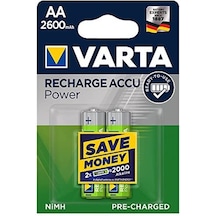 Varta 2600 mAh AA Ni-Mh Blister Şarj Edilebilir Pil 2'li