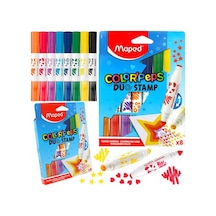 Color'peps Duo Stamp Mühürlü Jumbo Keçeli Kalem 8'li 846808 Karışık