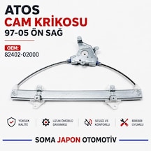Hyundaı Atos 97-05 Ön Sağ Cam KRİKOSU Motorsuz 82402 02000