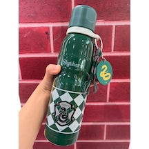 Harry Potter Lisanslı, Uçlu Termos, 600 Ml Kapasite, Yeşil Çok Renkli