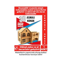 Özel 3d Görsel Zeka Geliştirici Boyanabilir Çocuk Yetişkin Puzzle Dekoratif Demonte Ahşap Oyun Maket