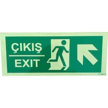 Çıkış Exıt Yön Levhası Yukarı Sol
