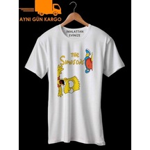 The Simpsons Bart Simpson Tasarımlı Baskılı Tişört