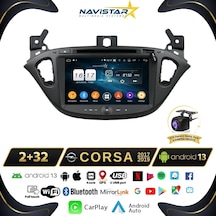 Opel Corsa 2017-2019 Model 2+32gb Android 13 Kablosuz Carplay Na