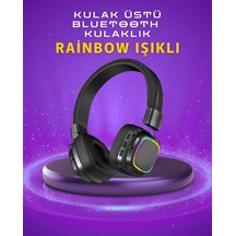 Znv Zenvia Mey İthalat Renkli Işık Efektli Bluetooth 5.3 Müzik Kulaklığı Znv2025 Cmn