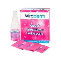 Miraderm Vücut Temizleme Losyonu 20 Yaprak + 100 Ml Solüsyon