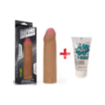 Truva Shop Extender 2.5 Cm Dolgulu Sünnetsiz Uzatmalı Penis Kılıfı + Jel