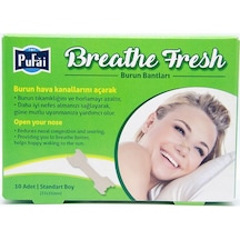 Pufai Breathe Fresh Burun Bandı Standart Boy 10'lu x 3 Paket